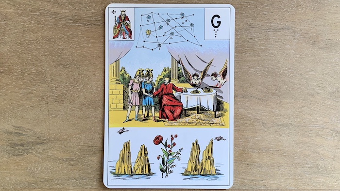 Roi de trèfle - grand Lenormand
