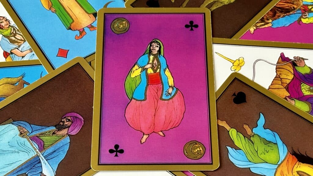 Tarot persan Indira : cartes, tirages divinatoires et associations de
