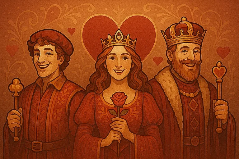 Les figures de Coeur de la cartomancie 32 cartes